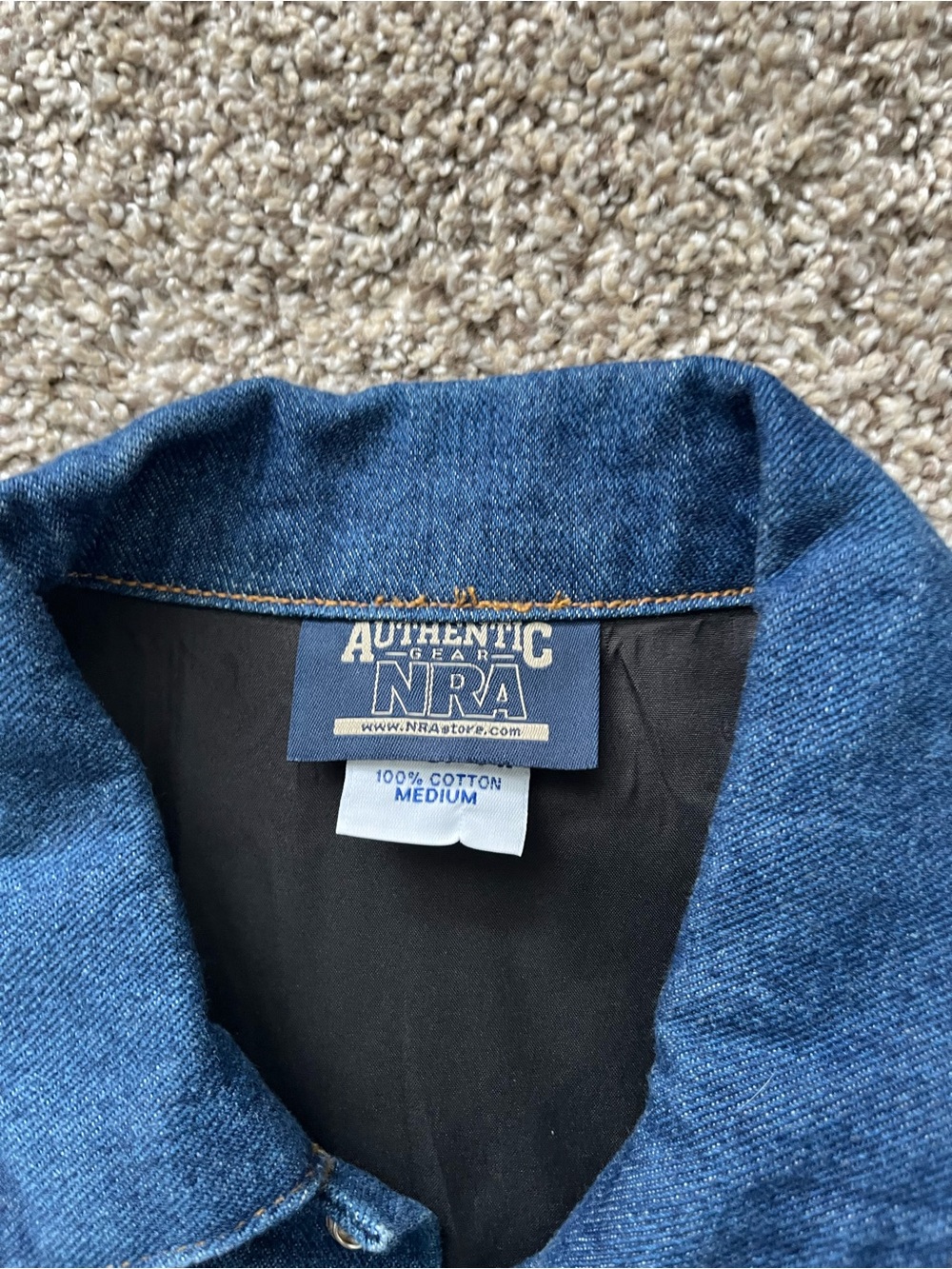 Authentic Gear tactical Men's Medium Blue Cotton Field Jacket
